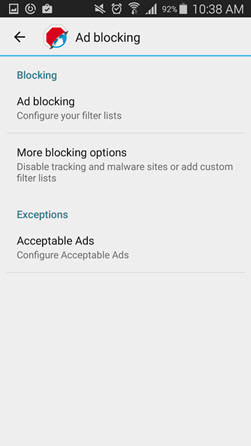 Adblock Browser for Android 2016