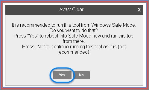 Avast clear notification