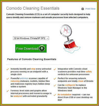 Comodo Cleaning Essentials