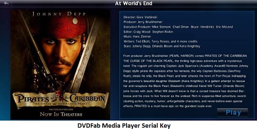 DVDFab Media Player Serial Key