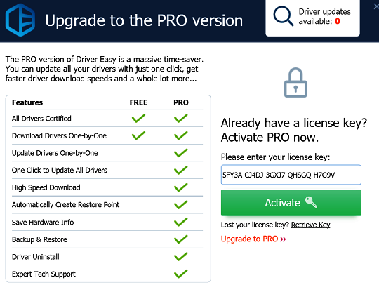 Driver Easy Pro Serial Key