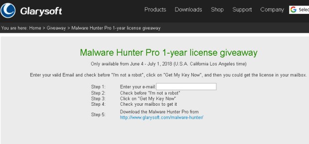 Malware Hunter Pro 1-year license giveaway