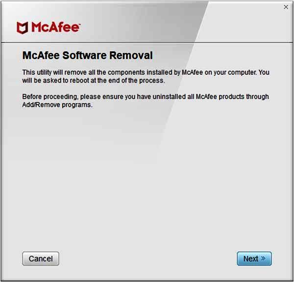 McAfee-Softwarre-Removal tool 2019