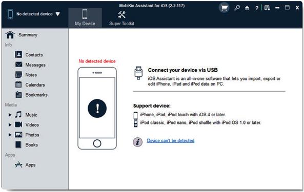 MobiKin Assistant for iOS to Transfer Files