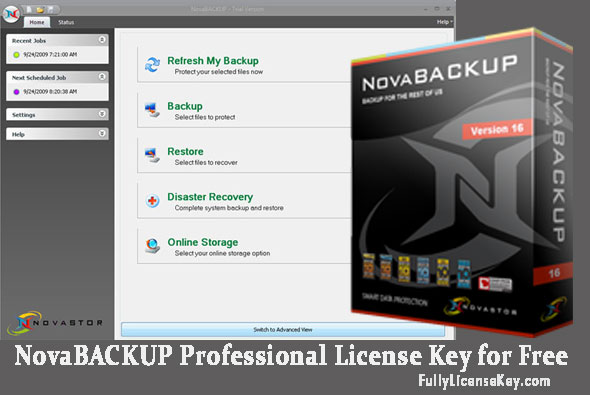 NovaBACKUP Professional License Key