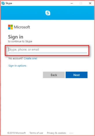Open Skype And Sign in with your Skype Account