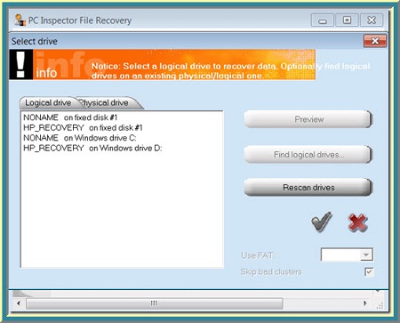 PC ubsoector file recovery