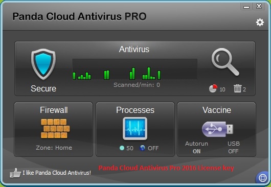 Panda Cloud Antivirus Pro 2016 License key