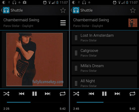 shuttle plus music player