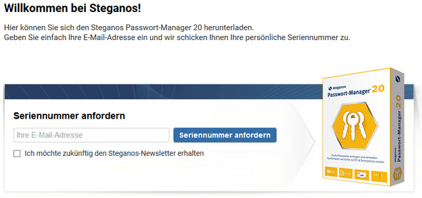 Steganos Password Manager 20 license key giveaway