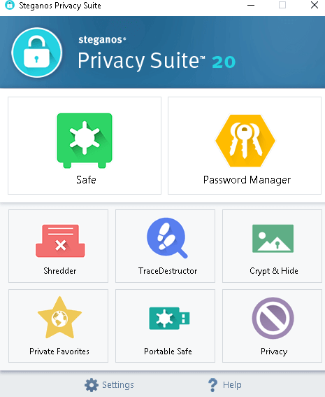 Steganos Privacy Suite 20 interface giveaway license