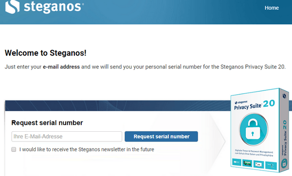 Steganos Privacy Suite free License code giveaway