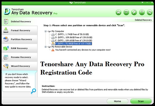 Free any data recovery serial key codes