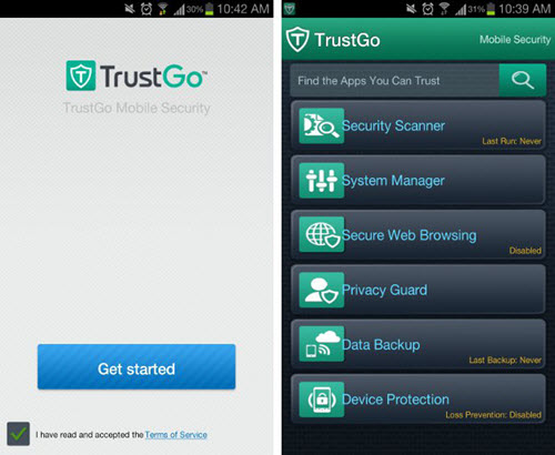 Trust Go android Security