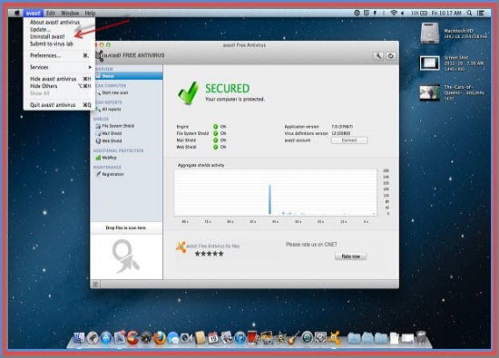 Uninstall avast on Mac