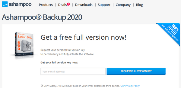 ashampoo backup 2020 license code giveaway