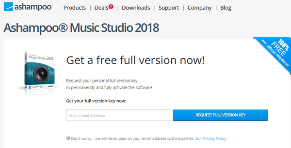 ashampoo music studio giveaway license code full