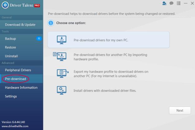 driver-talent-pre-download-driver-program