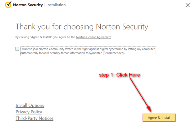 norton security installation part 1