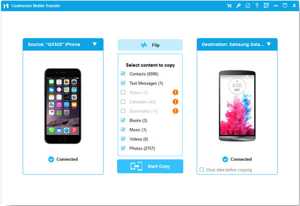 transfer files between mobile phones with coolmuster